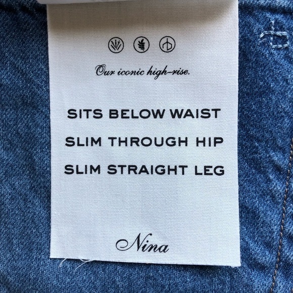 Rag & Bone NWT Nina Straight High Rise Ankle Cigarette Jean Size 31 - Picture 8 of 15